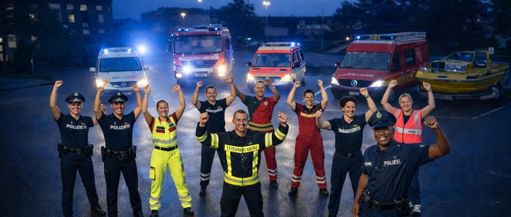 Tanzschule Güth die Blaulichtfamilie tanzt bei Güth